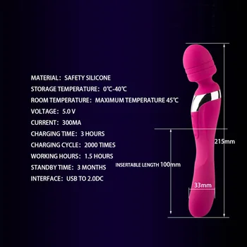 8 brzina 3 način rada snažne veliki vibratori za žene Magic G-Spot maser seks-igračka za žene klitoris stimulira ženski seks-proizvodi