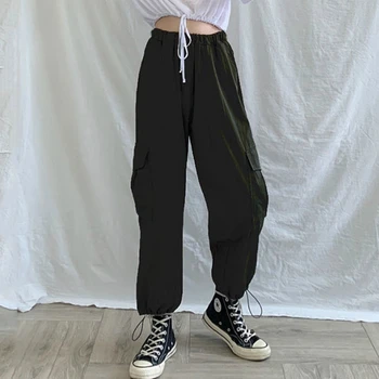 Svakodnevne hlače žene BF stil slobodne ljetne tanke meke univerzalne ženske hlače prevelike ulične hlače teretni par moderan odjeća 4XL